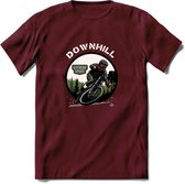Downhill T-Shirt | Mountainbike Fiets Kleding | Dames / Heren / Unisex MTB shirt | Grappig Verjaardag Cadeau | Maat XL