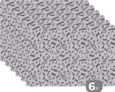 Set de Table - Napperons de Table en Plastique - Notes de Musique - Motifs - Musique - 45x30 cm - 6 Pièces - Résistant à la Chaleur - Antidérapant - Coussinet - Amovible