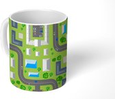 Mok - Koffiemok - Auto - Patronen - Wegen - Mokken - 350 ML - Beker - Koffiemokken - Theemok