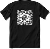 Wielrennen ketting fiets T-Shirt Heren / Dames - Perfect wielren Cadeau Shirt - grappige Spreuken, Zinnen en Teksten. Maat M