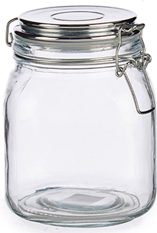 Vivalto Voorraadpot 1 Liter 11,3 X 15 Cm Glas Transparant