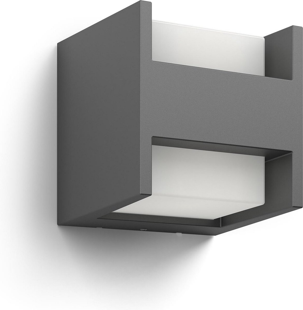Philips wandverlichting LED Arbour grijs 2x4,5W