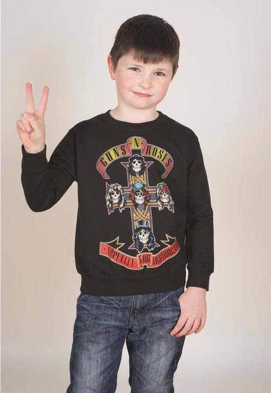 Guns N' Roses - Appetite For Destruction Sweater/trui kids - Kids tm 8 jaar - Zwart