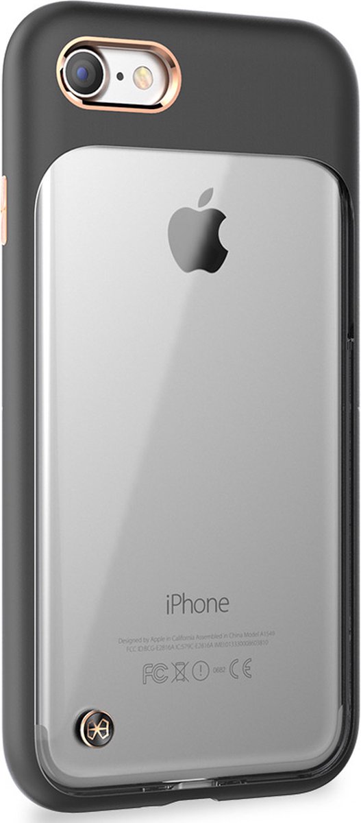 Apple iPhone SE (2022) Hoesje - STI:L - Monokini Serie - Hard Kunststof Backcover - Charcoal Black - Hoesje Geschikt Voor Apple iPhone SE (2022)