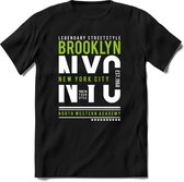 New York City - Brooklyn | TSK Original & vintage | T-Shirt Heren - Dames | Groen | Perfect Cadeau Shirt | Grappige Spreuken - Zinnen - Teksten | Maat XXL