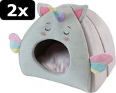 2x IGLO FLUFFY UNICORN 43X33X39CM