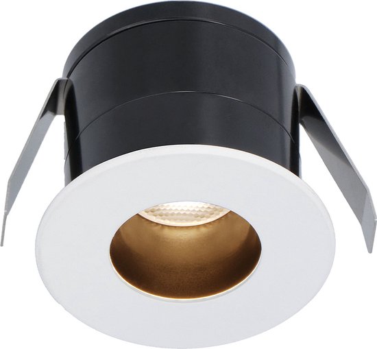 Olivia witte LED Inbouwspot - Verzonken - 12V - 3 Watt - Veranda verlichting - voor buiten - 2700K warm wit