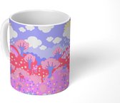 Mok - Koffiemok - Kinderen - Patronen - Natuur - Wolken - Pastel - Mokken - 350 ML - Beker - Koffiemokken - Theemok