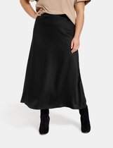 SAMOON Dames Lange rok met A-lijn van EcoVero-viscose