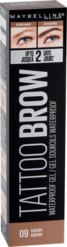 Gel Pour Sourcils Maybelline Tattoo Brow Waterproof - Teinte 09 Auburn - Neuf États-Unis