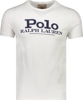 Polo Ralph Lauren  T-shirt Wit Aansluitend - Maat L - Heren - Lente/Zomer Collectie - Katoen