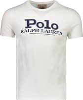 Polo Ralph Lauren  T-shirt Wit Getailleerd - Maat S - Mannen - Lente/Zomer Collectie - Katoen