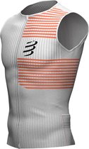 Tri Postural Tank Top M - Heren - White/Orangeade