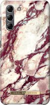 iDeal of Sweden Galaxy S21 Backcover hoesje - Fashion Case - Calacatta Ruby Marble