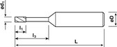 TCE - Hardchroom diamant stift - GB 836XL/D76