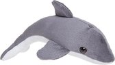 Pluche bruinvis knuffel van 26 cm - Kinderen speelgoed - Dieren knuffels cadeau - tandwalvis/vissen