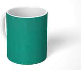 Mok - Gips - Turquoise - Muur - Patronen - Mokken - 350 ML - Beker - Uitdeelcadeautjes