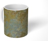 Mok - Patroon - Abstract - Verf - Goud - Mokken - 350 ML - Beker - Uitdeelcadeautjes