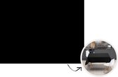 Tafelkleed - Tafellaken - 200x150 cm - Zwart - Effen kleur - Binnen en Buiten
