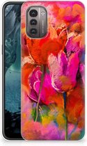 Smartphone hoesje Nokia G21 | G11 Silicone Case Tulips