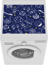 Wasmachine beschermer mat - Ruimte - Sterren - Patronen - Planeten - Breedte 55 cm x hoogte 45 cm