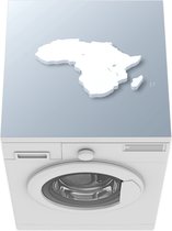 Wasmachine beschermer mat - 3D map of Africa isolated on a blank and gray background, with a dropshadow. Vector Illustration (EPS10, well layered and grouped). Easy to edit, manipulate, resiz