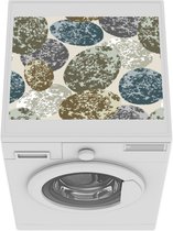 Wasmachine beschermer mat - Pasen - Patronen - Stenen - Breedte 55 cm x hoogte 45 cm