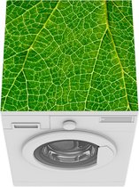 Wasmachine beschermer mat - Bladeren - Structuur - Groen - Breedte 60 cm x hoogte 60 cm