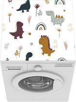 Wasmachine beschermer - Wasmachine mat - Patronen - Jongens - Dino - 60x60 cm - Droger beschermer