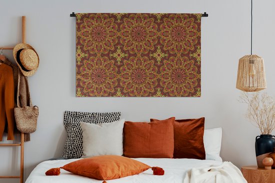 Tapisserie - Tapisserie - Motif - Mandala - Plantes - 150x100 cm - Tapisserie