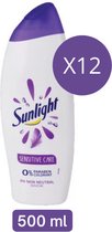 Sunlight - Gel Douche - Sensitive Care - Pack économique 12 x 500 ml