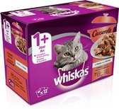 Whiskas 1+ Adult Casserole Katten Natvoer - Classic selectie in Gelei - 48 x 85 gr