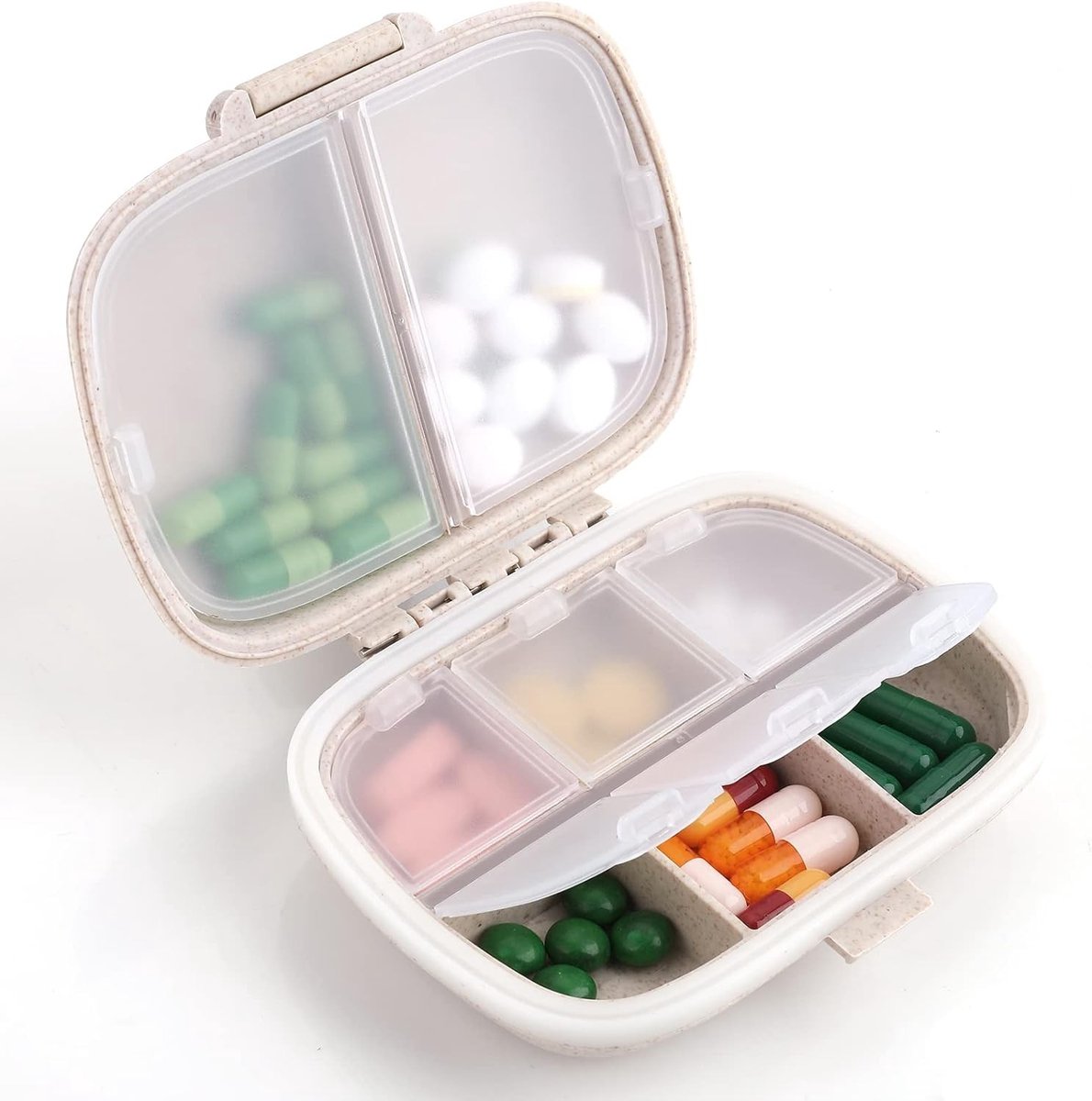 Reisvriendelijke Pillendoos voor 7 Dagen - Compacte en Schattige Medicijnopslag voor Vitaminen en Supplementen, Ideaal voor Dagelijks Gebruik en Op Reis