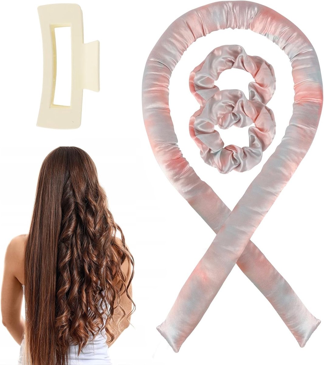 Zachte en comfortabele krulspelden voor hittevrije krullen, ideaal voor lang en medium haar, non-slip en perfect voor 's nachts wavy shapers