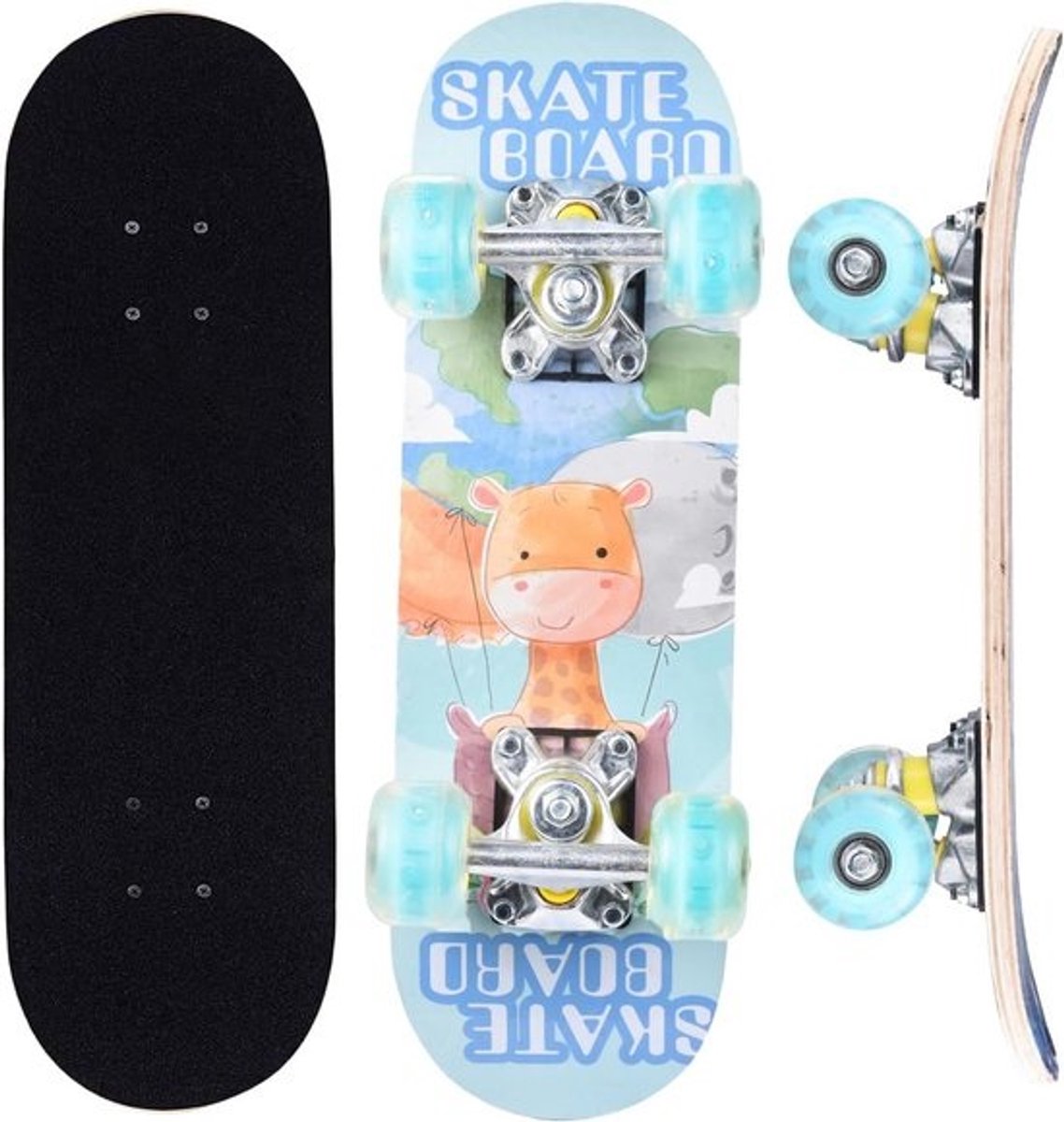 Complete Skateboard voor Beginners en Tieners met Lichtgevende Wielen