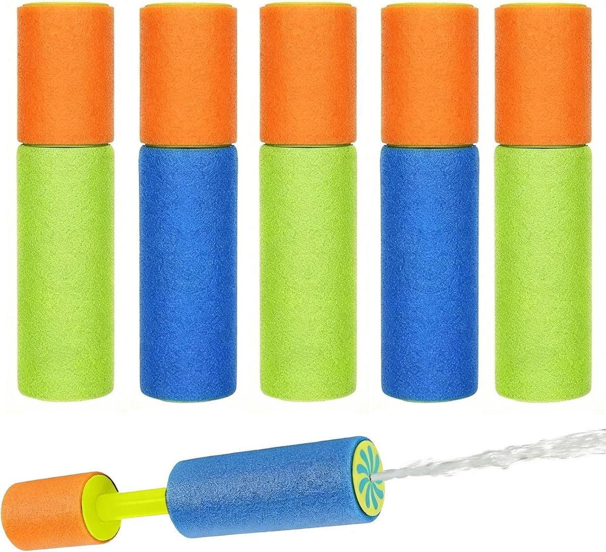 Set van 4 Waterpistolen voor Kinderen - Ideaal voor Zwembad, Feestjes en Strandactiviteiten - Leuk voor Watergames en Zomerplezier