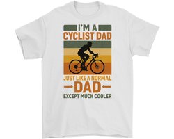 Fietser Vader Shirt – I'M A CYCLIST DAD – Sportieve Outfit – Unisex T-Shirt voor Dames & Heren – Leuk Cadeau