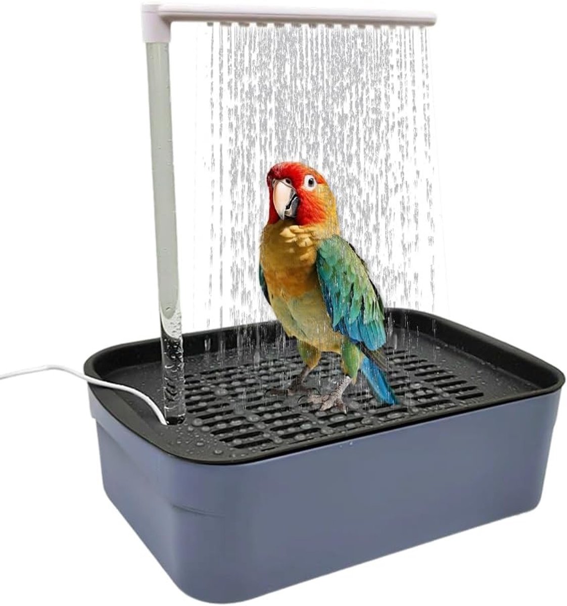 Automatische Vogelbad met Circulatiepool, Ideaal voor Volière, Vogelvriendelijke Accessoire voor Papegaaien en Liefdesvogels