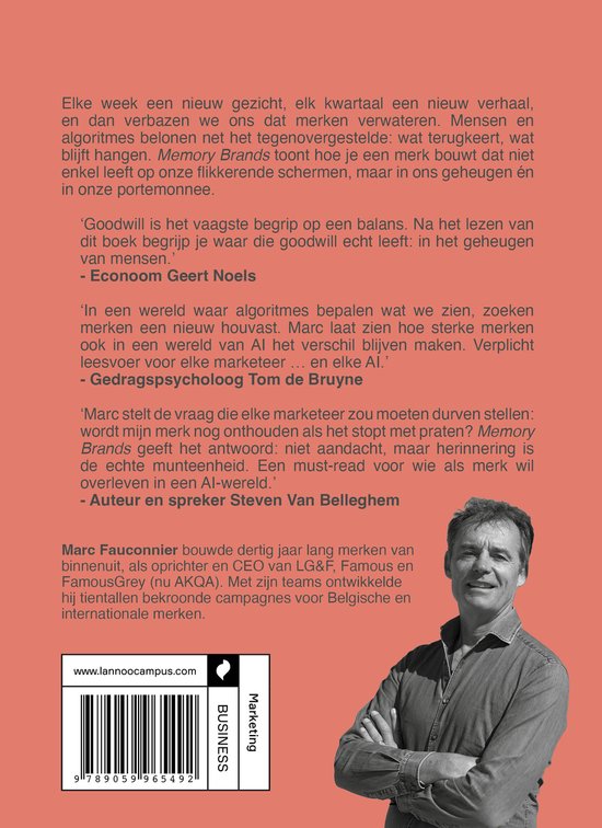 Foto van Marc Fauconnier, auteur en spreker. Hij draagt een grijs shirt.