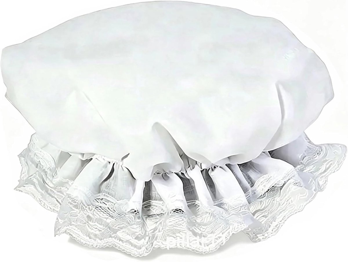 oma's kanten muts dienstmeisjeshoed kostuum carnaval 35 cm ademend