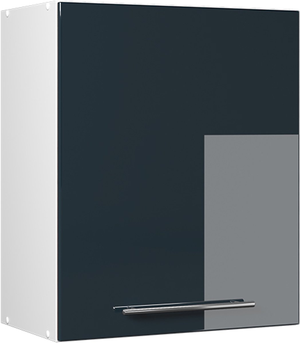 Vicco Hangkast Fame-Line, Donkerblauw hoogglans, 60 cm
