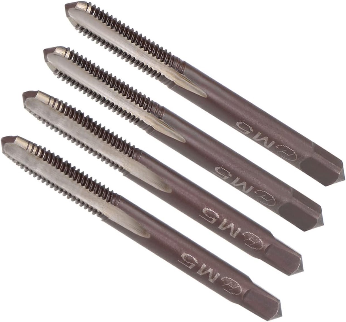 M5 x 0,8 schroefdraad metrisch legering gereedschap staal schroef afluisteren conische kraan - (toepassing: voor machine schroefdraad reparatie) 2 paar