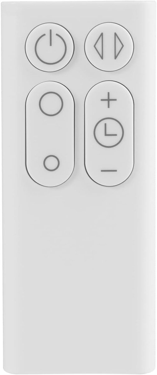 Afstandsbediening voor ventilator AM06 AM07 AM08, compatibel met onderdelen 965824-01 965824-02, infrarood afstandsbediening, wit, zonder programmering