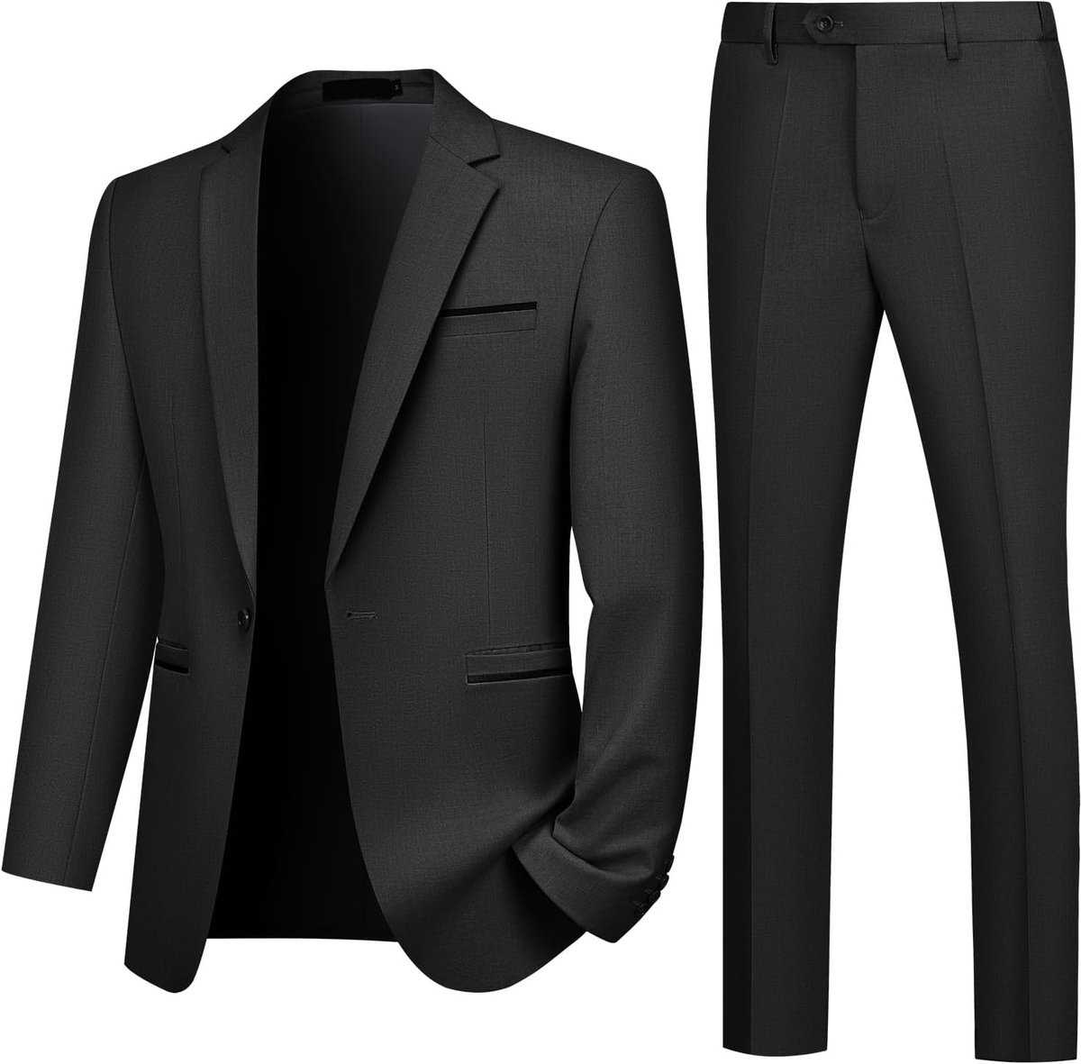 Slimfit, 2-delig zakelijk herenpak, bruiloft, colbert en broek