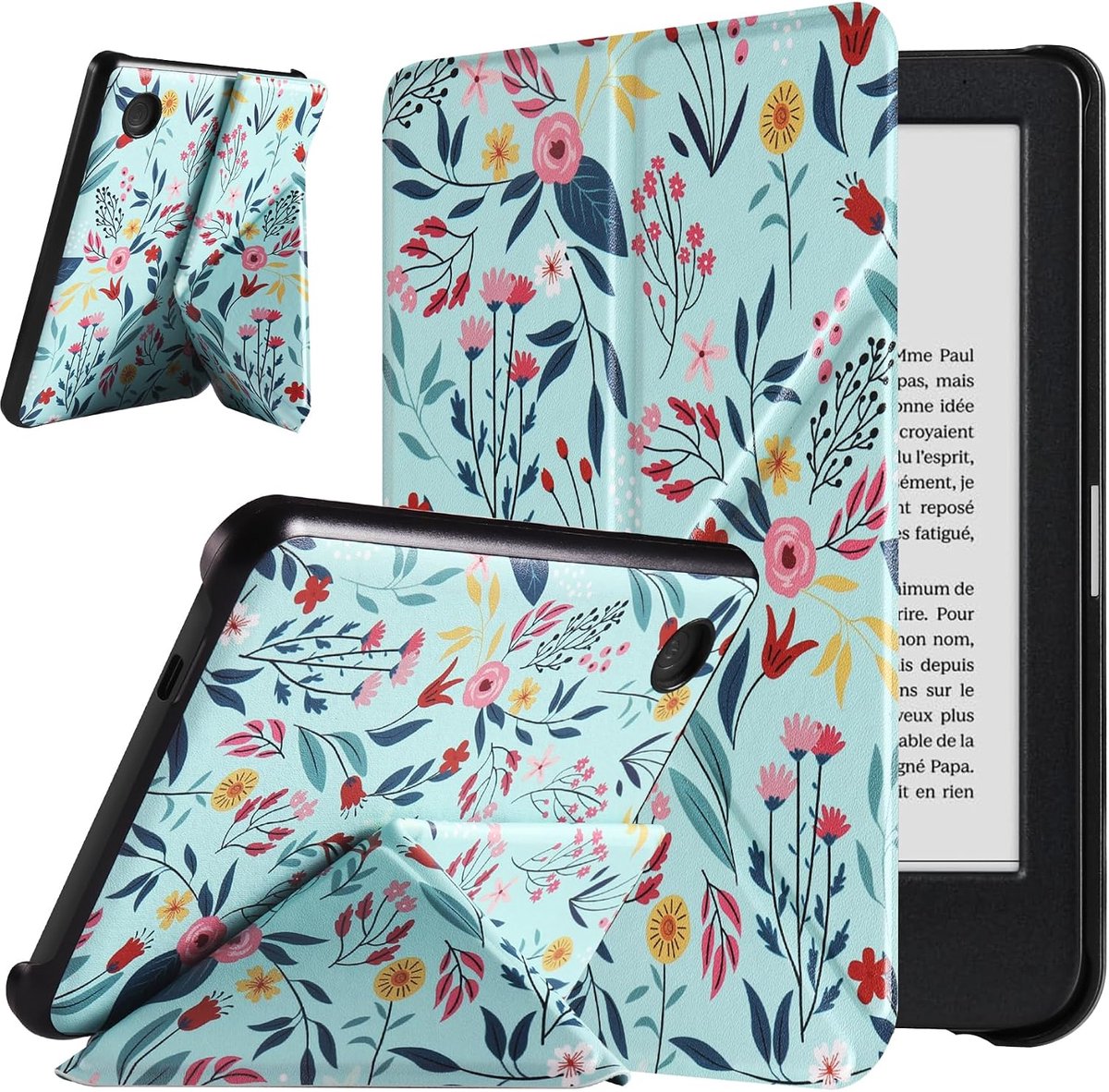 Slimshell beschermhoes voor 6 inch Tolino Shine 5 (2024) / Shine Color/Shine 4 (2022) & Kobo Clara Colour / Clara BW(2024) 6 inch e-readers, magnetische hoes met automatische wekker/slaap-lente