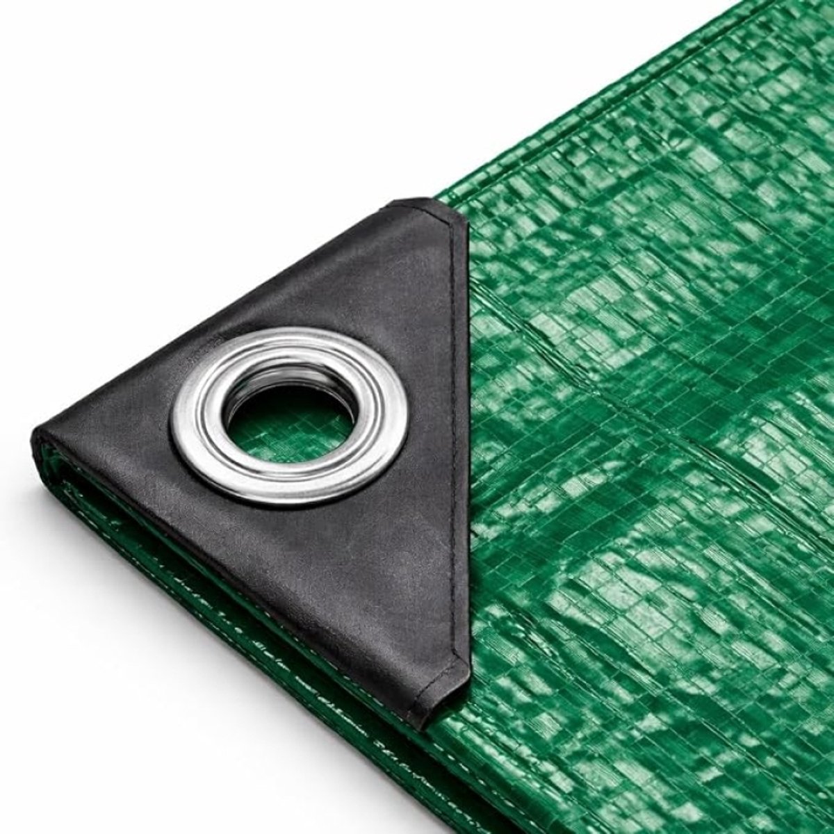 Afdekzeil 3 x 3 m groen waterdicht 200 g/m² met ringen en versterkte hoeken