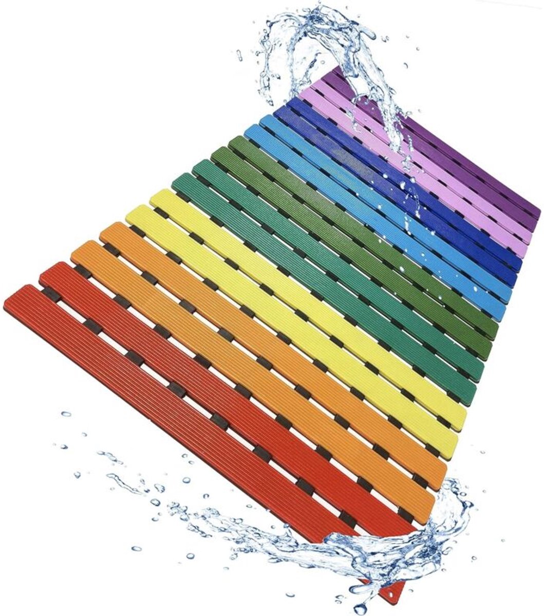 Antislip badmat, badmat, sneldrogend - 40 x 63 cm (kleur)