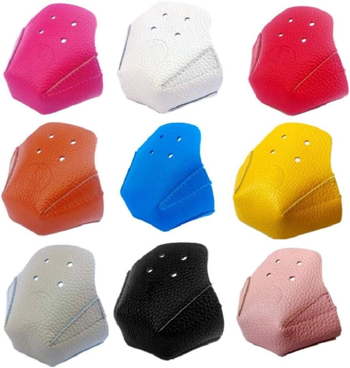 Beschermende Neuskap voor Roller Skates - PU Leer, 1 Paar, Met 4 Gaten voor Optimale Bescherming en Comfort