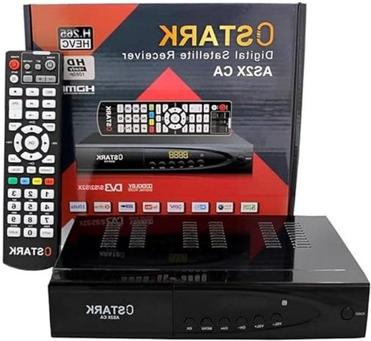Digitale Satellietontvanger DVB-S2X FTA HD 1080P met USB WiFi en LAN Aansluiting