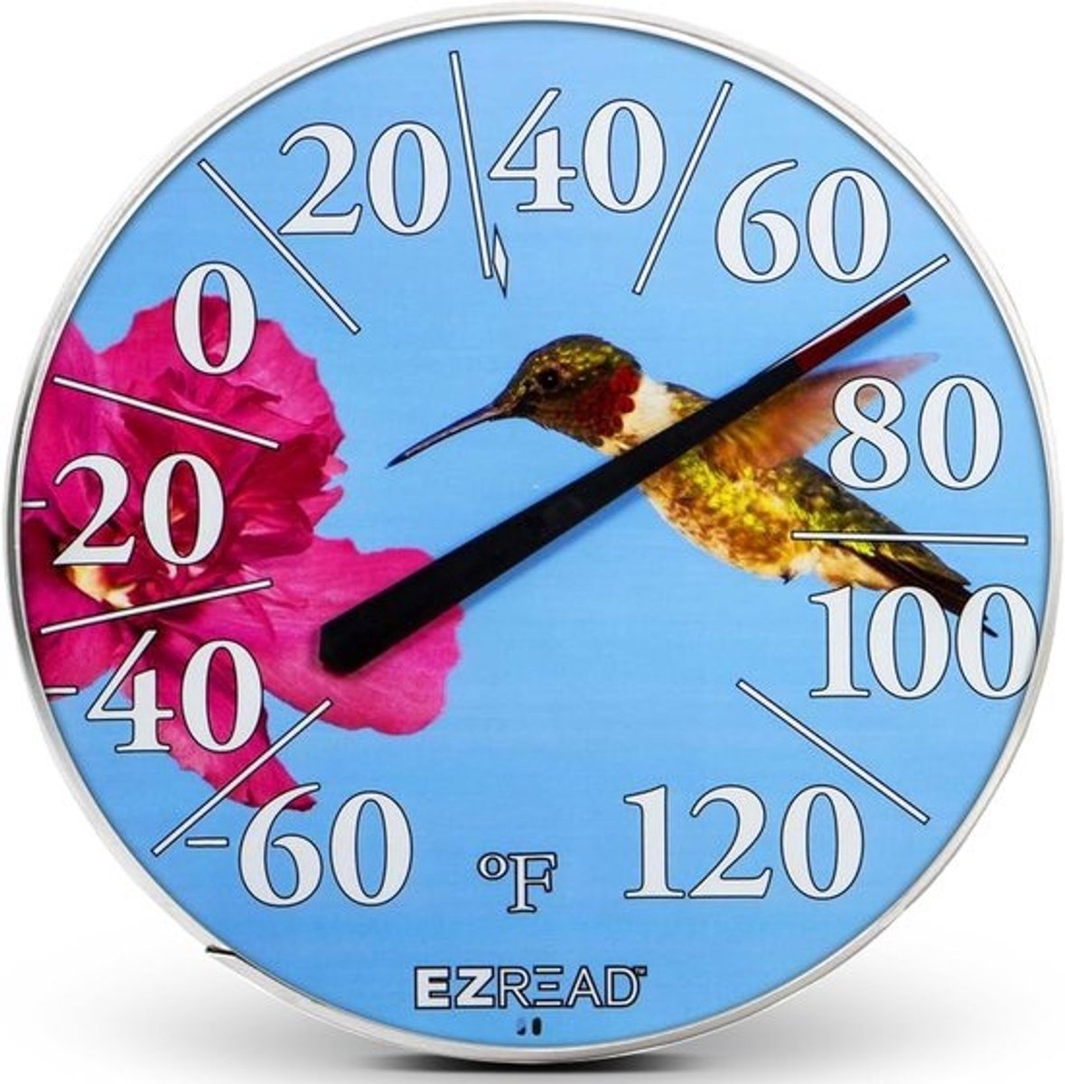 Ezread Dial Hummingbird Thermometer 12.5" - Nauwkeurig en Kleurrijk